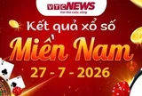 XSMN 27/7 - Kết quả xổ số miền Nam hôm nay 27/7/2026