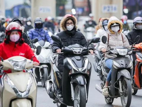 Không khí lạnh tăng cường dồn dập, Hà Nội rét đậm hai ngày, thấp nhất 10°C