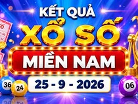 XSMN 25/9 - Kết quả XSMN ngày 25/9/2026 - Xổ số miền Nam ngày 25 tháng 9