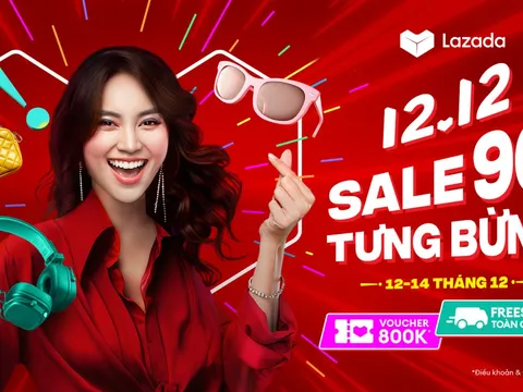 Nhiều ưu đãi hấp dẫn tại Lễ hội mua sắm 12.12 trên Lazada từ ngày 12/12 - 14/12
