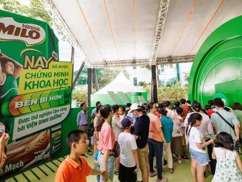 “Trạm sạc Sức bền 24h Khổng lồ” của Nestlé MILO thu hút hàng nghìn gia đình Việt