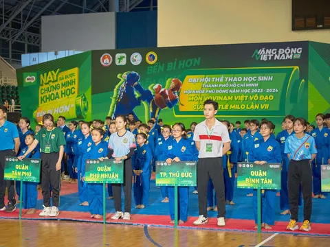 Gần 1.500 VĐV môn Vovinam tranh tài tại Đại hội Thể thao học sinh TPHCM – Hội khỏe Phù Đổng năm học 2023 - 2024