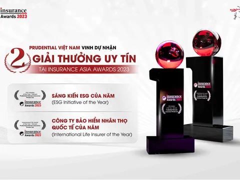 Prudential Việt Nam vinh dự nhận giải thưởng kép tại Insurance Asia Awards 2023