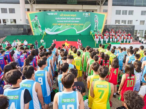 Nestlé MILO khởi động chuỗi hoạt động thể thao học đường năm 2023 với Giải Bóng rổ Học sinh TP.HCM