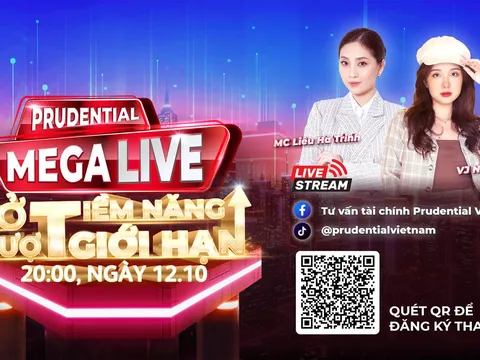 Prudential Việt Nam “bắt trend” với Mega Livestream dành riêng cho giới trẻ
