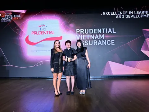 Prudential Việt Nam giành chiến thắng tại giải thưởng HR Excellence Awards 2024 Singapore