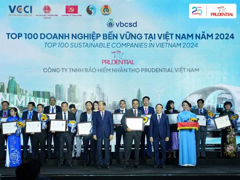 Prudential Việt Nam lần thứ 8 liên tiếp lọt Top doanh nghiệp phát triển bền vững 2024