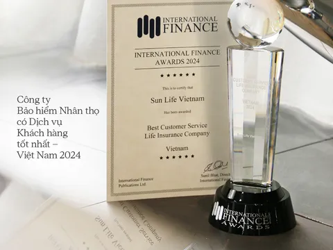 Sun Life Việt Nam nhận giải thưởng: “Công ty Bảo hiểm Nhân thọ có Dịch vụ Khách hàng tốt nhất – Việt Nam 2024”