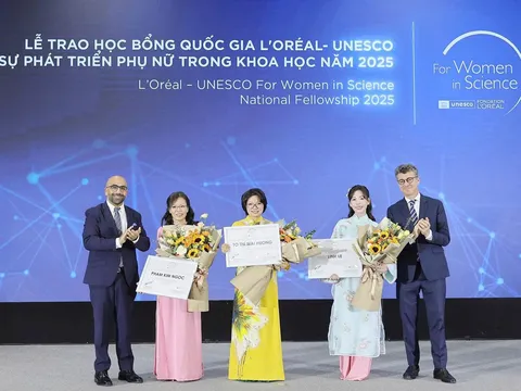 Ba nhà khoa học nữ Việt Nam vinh dự nhận giải thưởng L’Oréal–UNESCO 2025