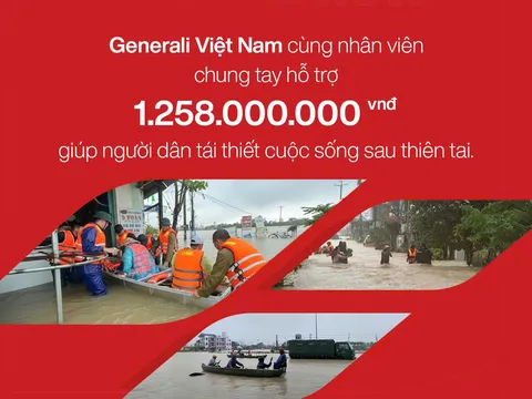 Generali Việt Nam ủng hộ hơn 1,2 tỷ đồng giúp người dân tái thiết cuộc sống sau thiên tai